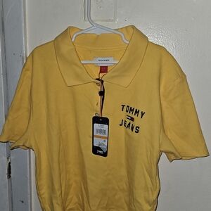 Tommy Hilfiger Yellow Polo Shirt Classic Style